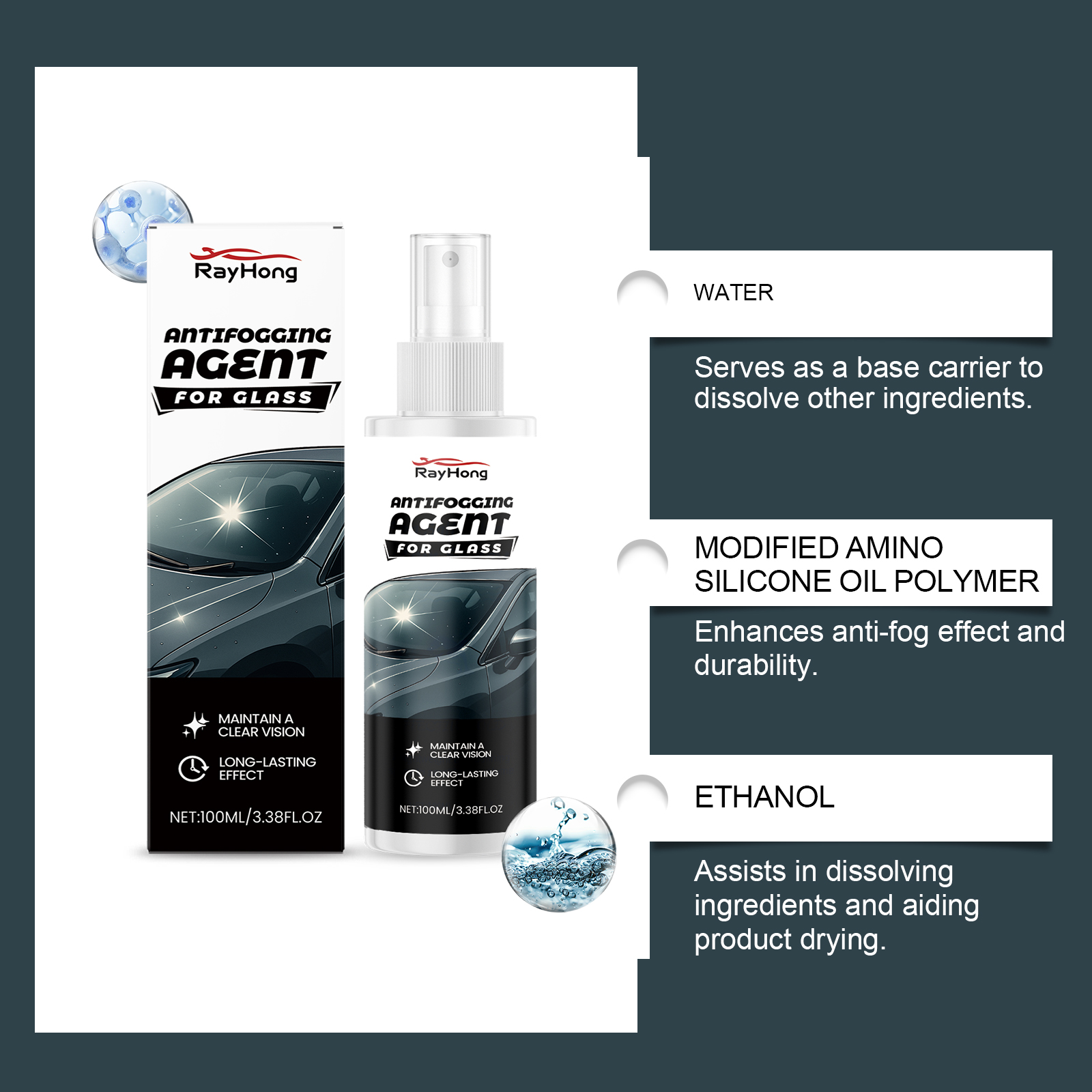 Cars Glass Anti-Rain Spray Aut - Car Shampoo Ph 评论和价格