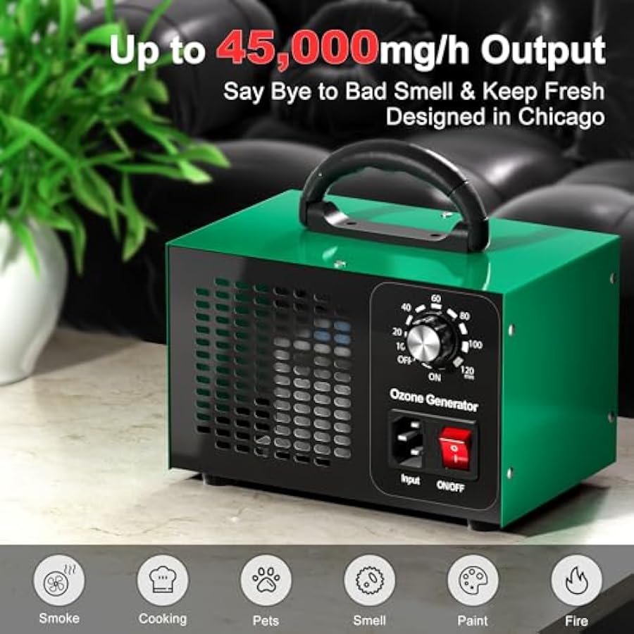 Ozone Generator 45,000mg/h, Ho - Odor Eliminator Car 评论和价格