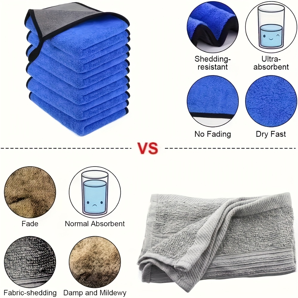 1-10pcs Microfiber Car Cleanin - Microfiber Towel Detailing 评论和价格
