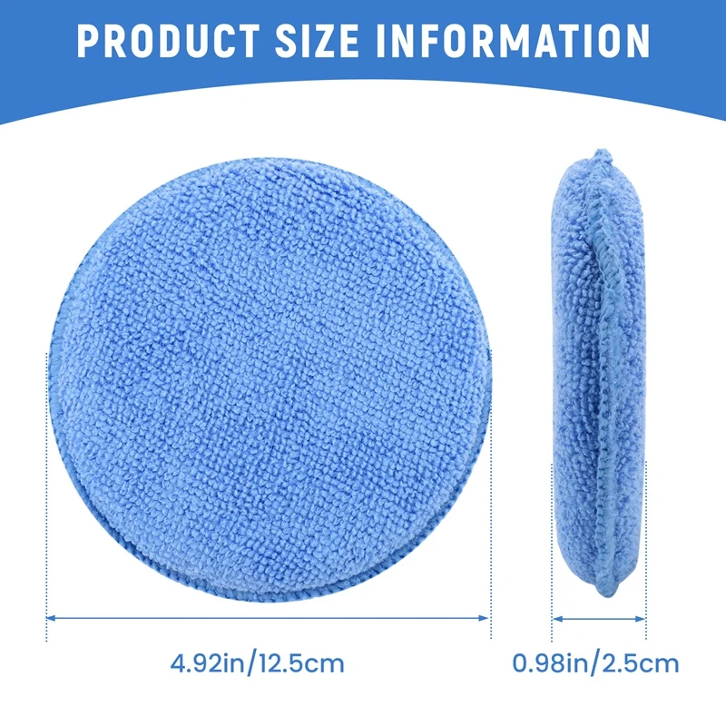 5Inch Microfiber Wax Applicato - Wax Applicator Pad 评论和价格