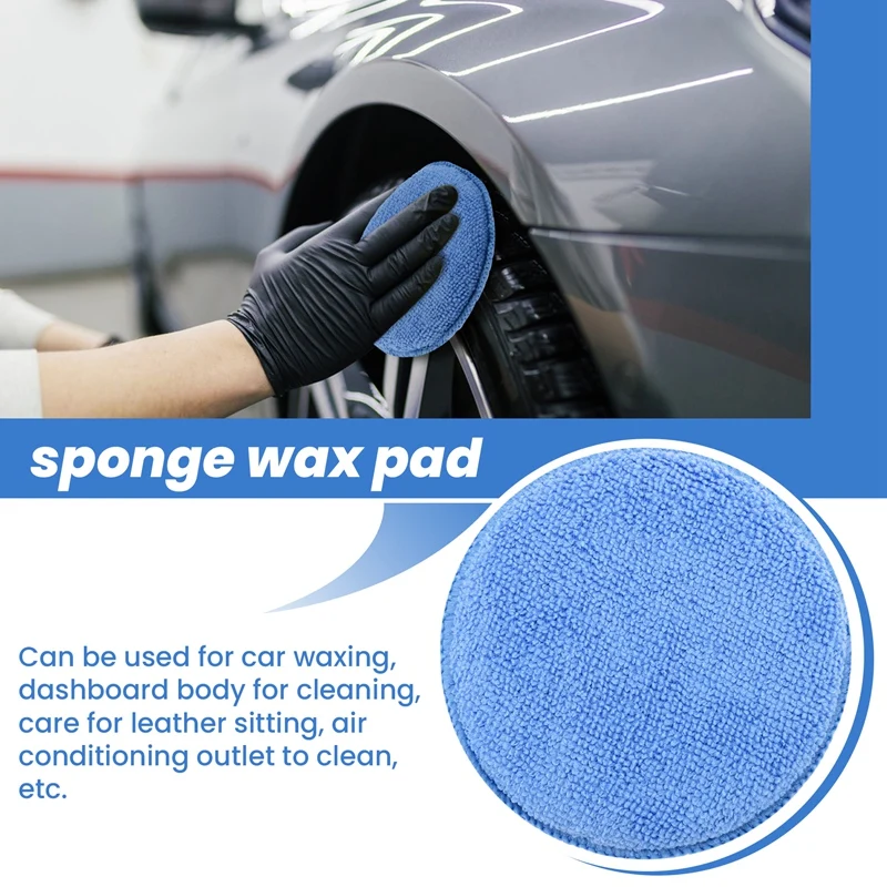 5Inch Microfiber Wax Applicato - Wax Applicator Pad 评论和价格