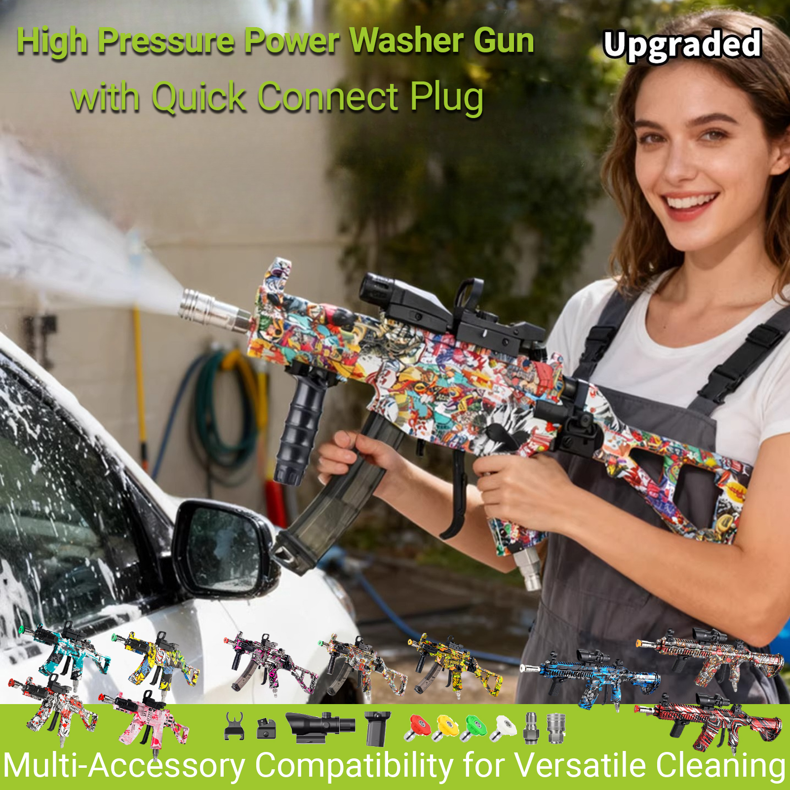 High Pressure Power Washer Gun - Foam Cannon Car Wash 评论和价格