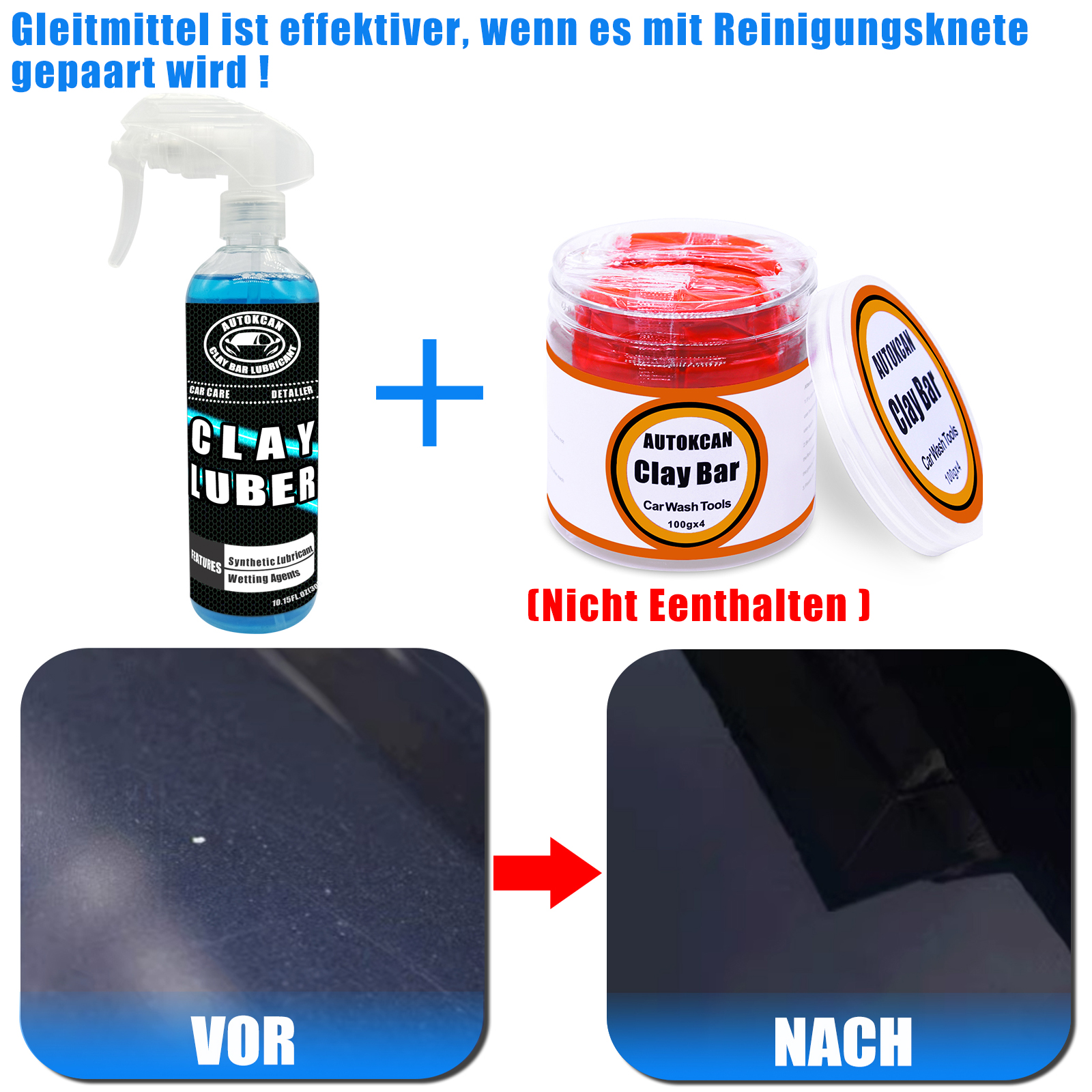 200G Car Clay Bar And 300ml Ma - Clay Bar Lubricant 评论和价格