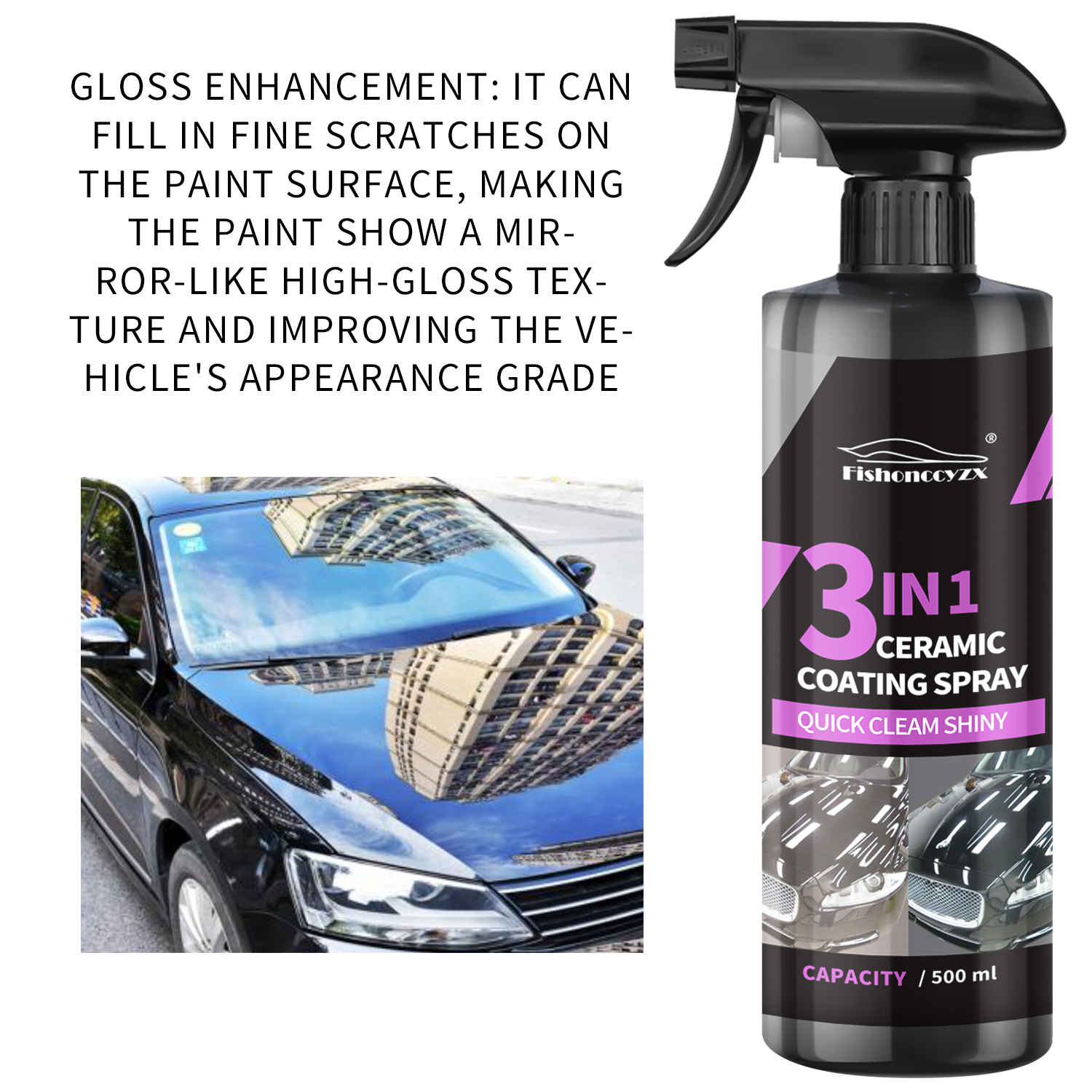 3 in 1 Car Ceramic Liquid Coat - Car Wax Ceramic Coating 评论和价格