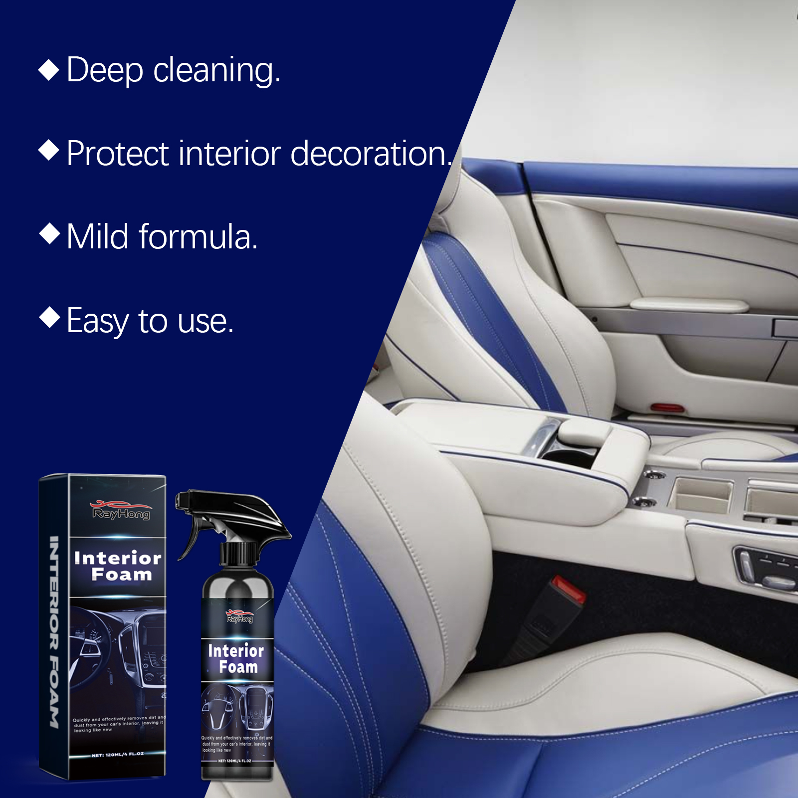 Multi-purpose Car Interior Foa - Seat Cleaner Fabric 评论和价格