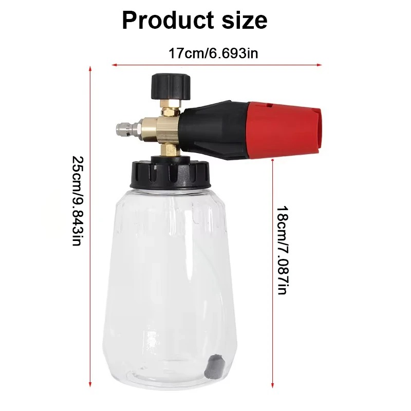 Adjustable Snow Foam Lance 1L  - Foam Cannon Car Wash 评论和价格