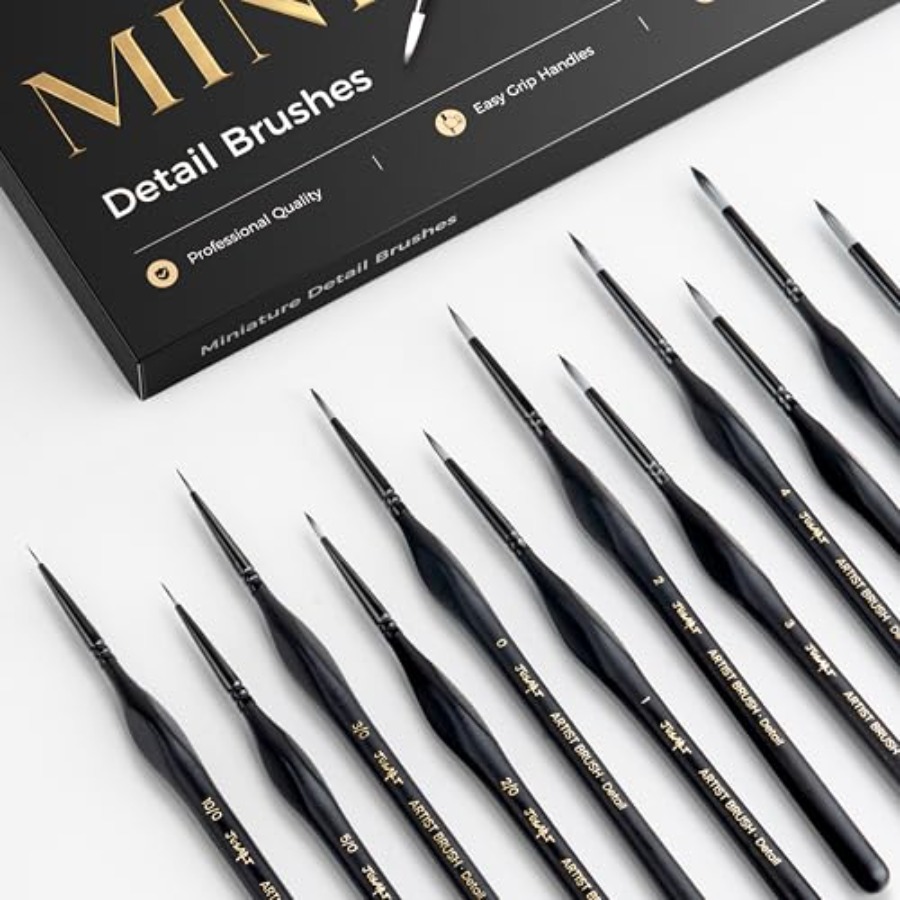 Detail Paint Brushes Set, 12 P - Detailing Brush Set 评论和价格