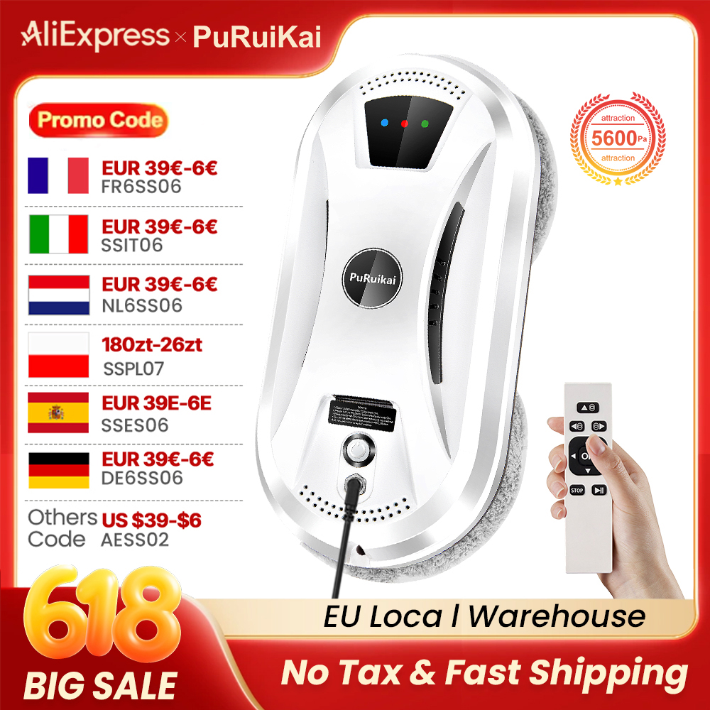 PuRuiKai AI Window Cleaning Ro - Glass Cleaner Streak 评论和价格