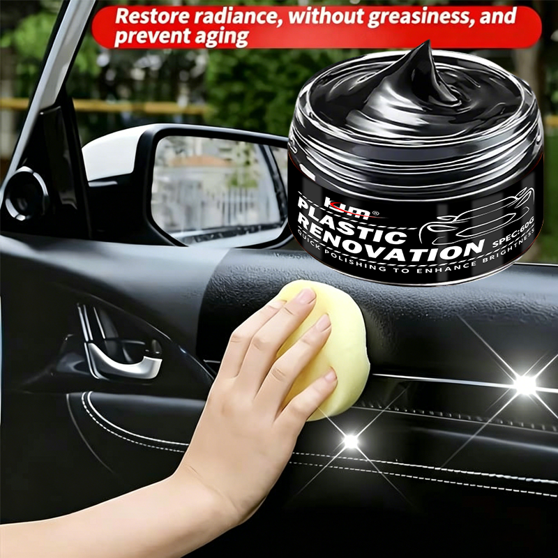 KJM Deep Black Gloss Car Renov - Trim Restorer Plastic 评论和价格