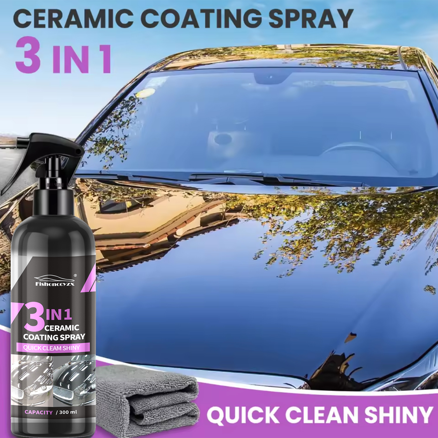 3 in 1 Car Ceramic Liquid Coat - Car Wax Ceramic Coating 评论和价格