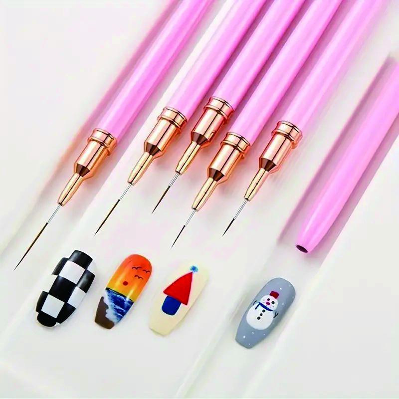 5-Piece Nail Art Pen Set, Ultr - Detailing Brush Set 评论和价格