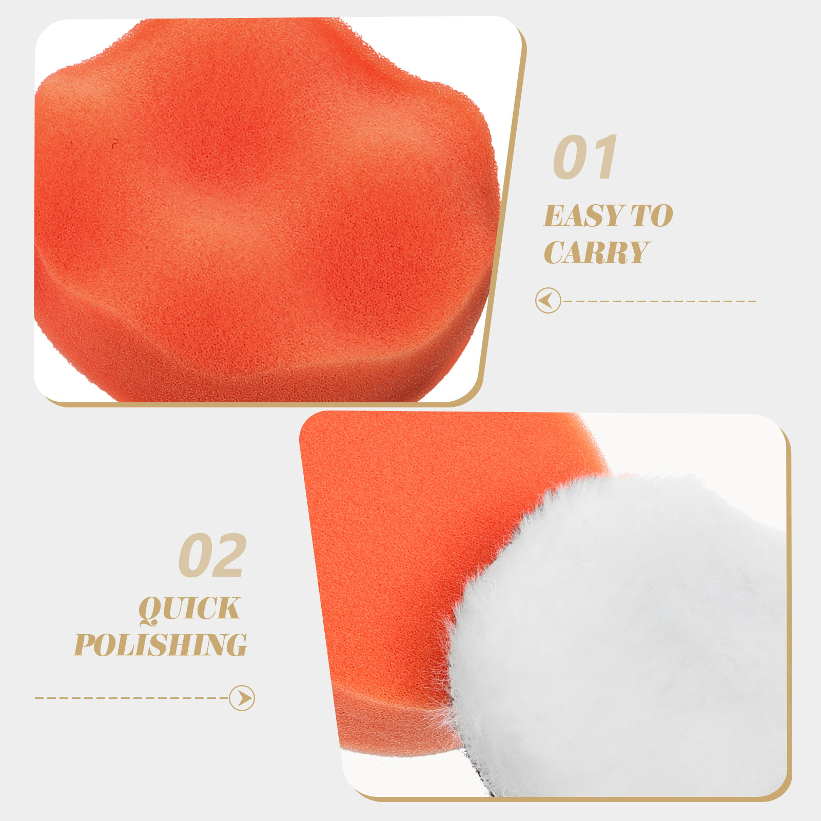 3Pcs Wheel Polishing Pad Set B - Polish Pad Set Buffer 评论和价格